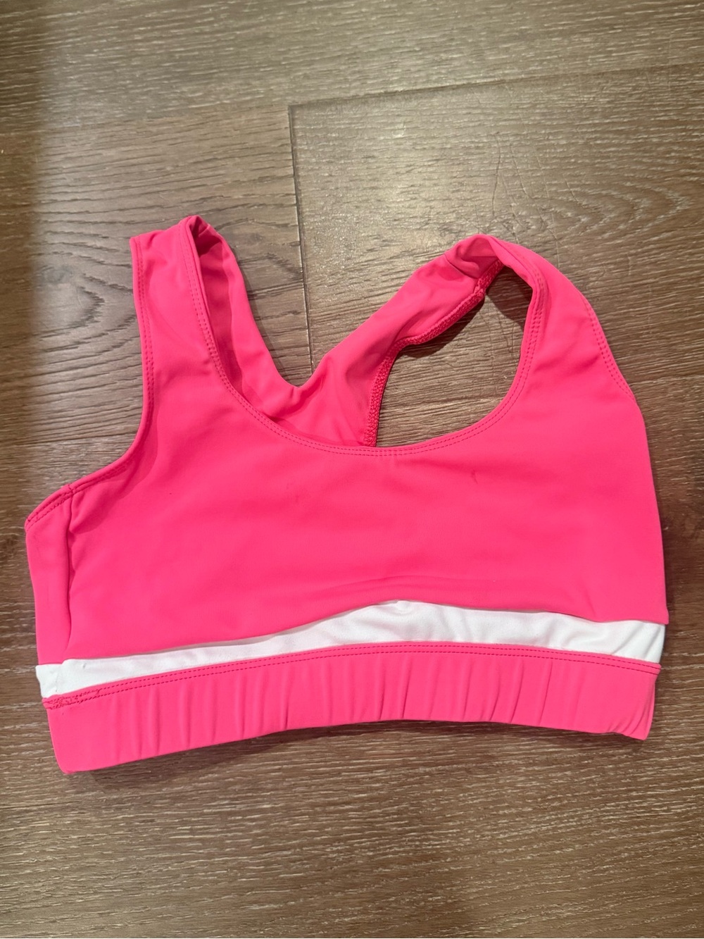 Five Hot Pink Dance Top Sports Bra- Size Medium